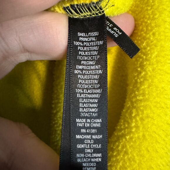 RLX Ralph Lauren Vest Mens Medium Yellow Transcontinental Expedition Fleece - Picture 6 of 11